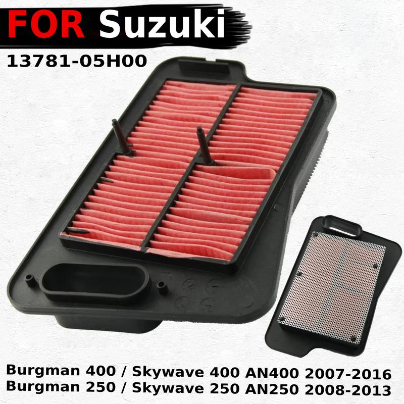 Air Filter Intake Air Cleaner Element For Suzuki Burgman 400 AN400 2007-2016  2500 AN250 2008 2009 2000 2001-2013    13781-05H00