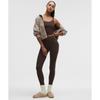 Lululemon Align  Twist Strap Cropped Tank Top  Light Support  B C Cup Walnut CrunCh