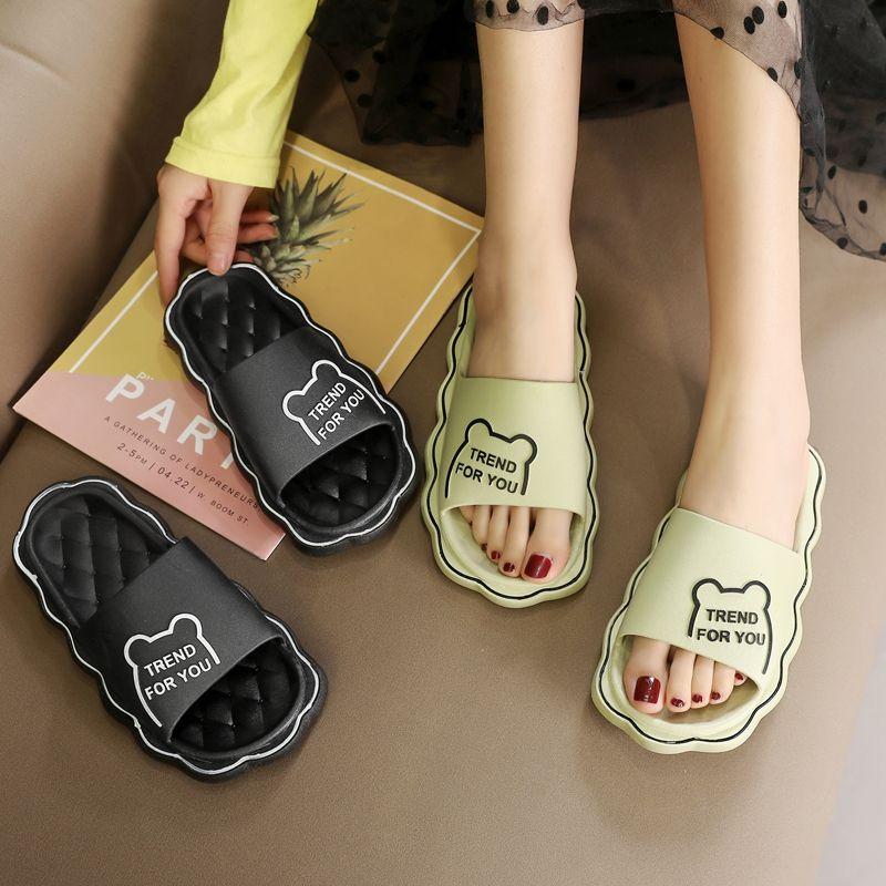 Slippers 2023 Summer Women Super Light Soft Shoes Anti-slip Outside Wear Cute Sandals