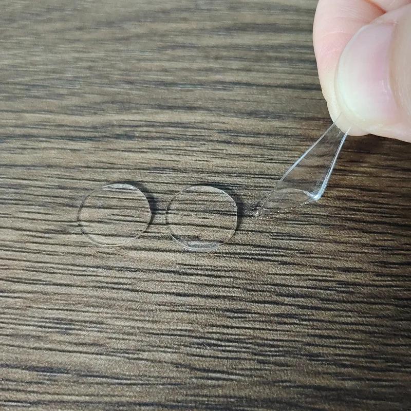 2 blätter Transparent Doppelseitiges Klebeband 10mm 20mm Runde Klebeband Stark Fixieren Nahtlose Kleber Haushalts Paste Dekoration