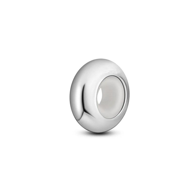 Sparkling and Polished Lines Spacer Charm Bead for Women Fit European Original Silver Bracelet DIY Fine Jewelry Gift