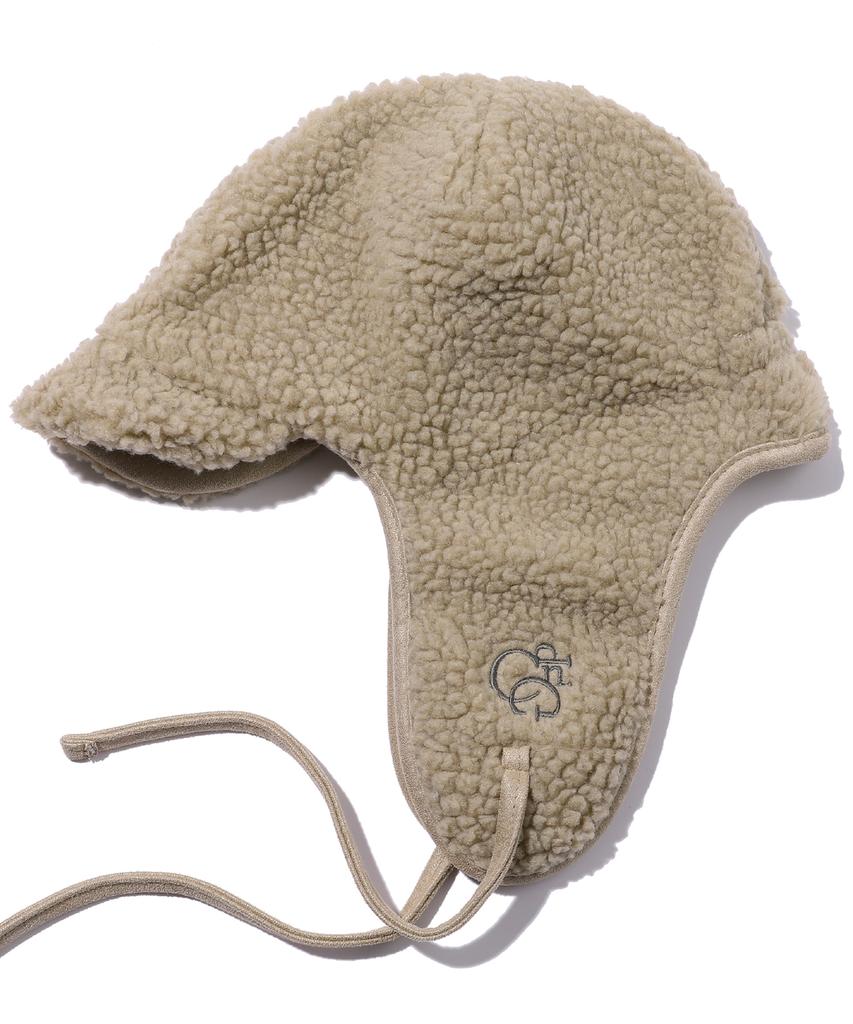 CPGN STUDIO Logo Trooper Fleece Earflap Beige