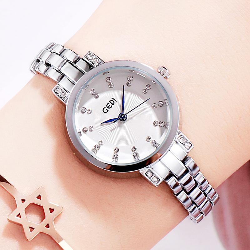 Korean Fashion Women'S Watch, Casual Trend Waterproof Women'S Watch, Diamond-Encrusted Literal Trend Versatile Women'S Watch