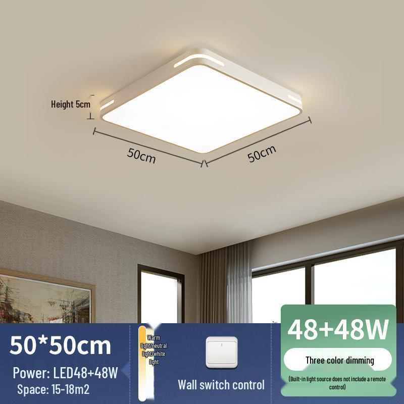 2025 Modern LED Ceiling Light for Bedroom, Study, or Living Room - Round and Simple Design