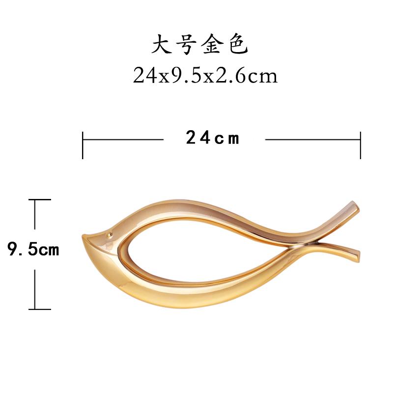 Creative Abstract Fish-shaped Wall Hangings Electroplated Plastic Living Room Wall Decorations Background Wall Hangings