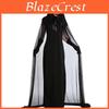 Game Theme Witch Costume For Women With Knitted Fabric For Halloween Party Dress Up