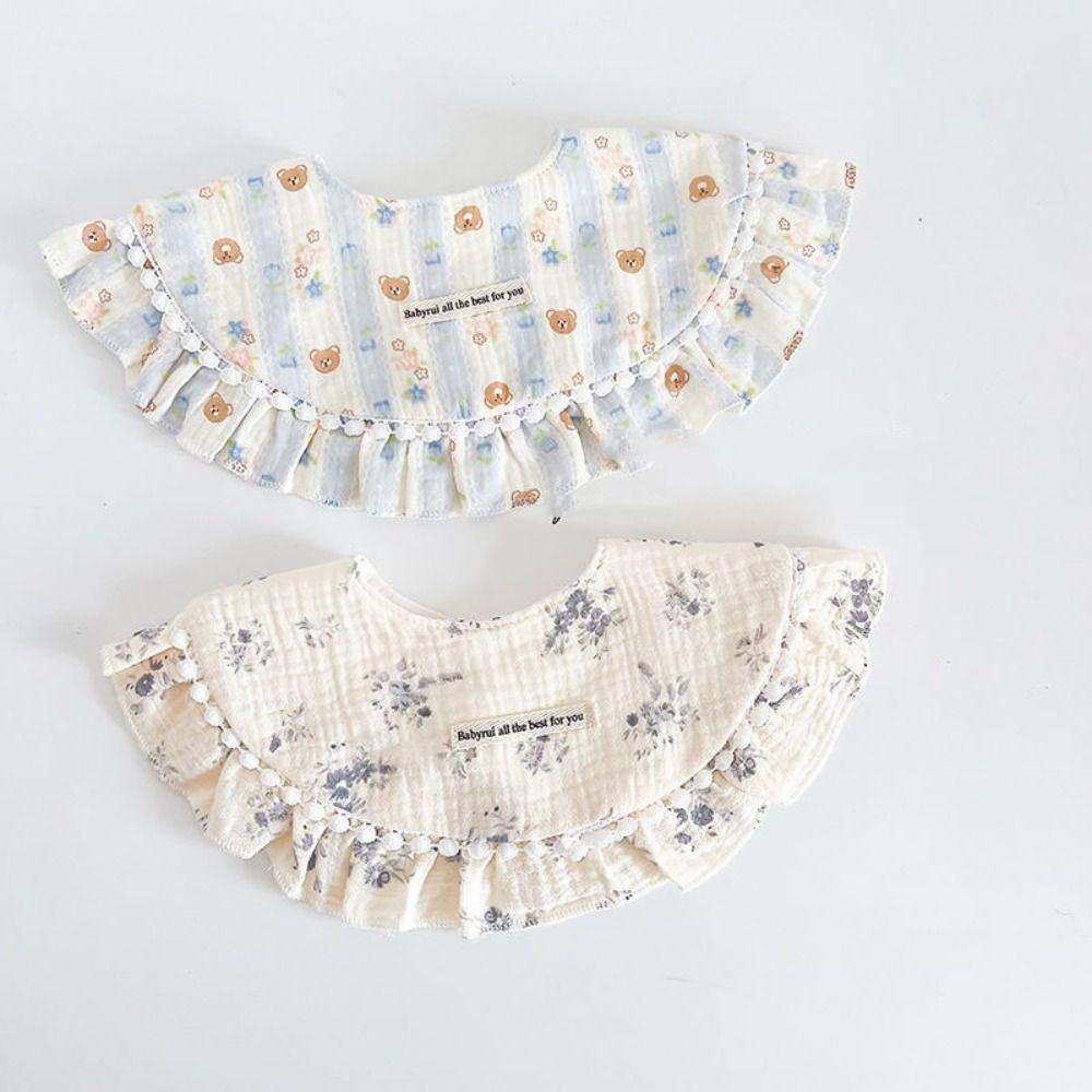 Feeding Baby Cotton Bibs Princess Saliva Towel Cloths Baby Drooling Bibs  Neck Wear Accessories