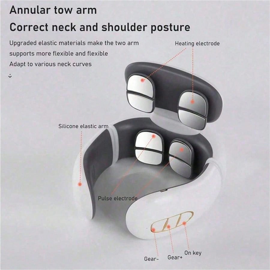 EMS Electric Cervical Spine Massager 6 Models 9 Gears Neck Shoulder Massage