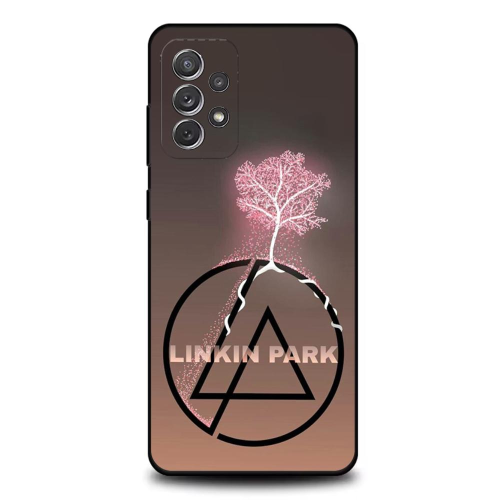 L-LinkinS Rock P-Park Phone Case For Samsung S25,S24,S21,S22,S23,S30,Ultra,S20,Plus,Fe,Lite,Note,10,9,5G Black Cover