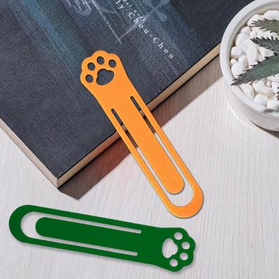 1pc Plastic Bookmark, 3D Printed Creative Bookmark, Cute Footprint Bookmark, Marker, Suitable for Books and Notebooks