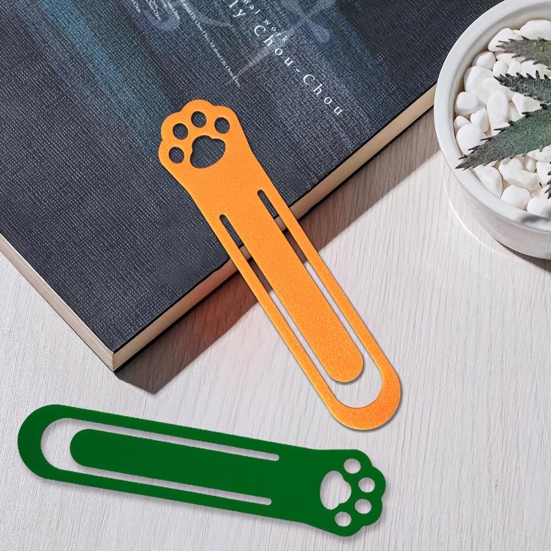 1pc Plastic Bookmark, 3D Printed Creative Bookmark, Cute Footprint Bookmark, Marker, Suitable for Books and Notebooks