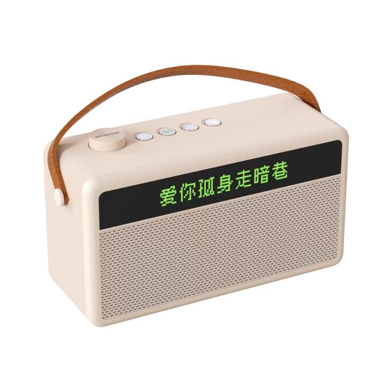 WOPOW Portable Bluetooth 5.3 Lyric Speaker with Dual Microphones (CN version)