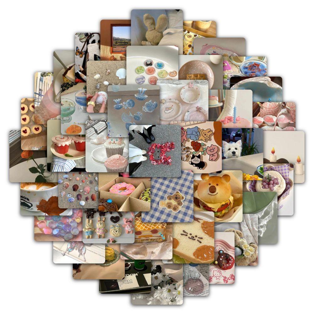 60PS Realistic and Beautiful Life Mall Fresh Graffiti Stickers for Bicycle Hand Account Pencil Case Decals LanLanStickersWorld