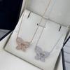 Exquisite Diamond Butterfly Necklace: Elegant High-End Women's Clavicle Jewelry