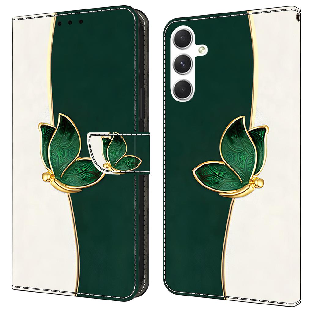 For Samsung Galaxy A16 5G/4G Leather Case Pattern Printing Wallet Stand Anti Drop Phone Cover