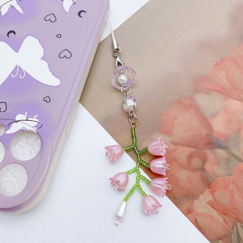 Cute and Stylish Keychain Phone Strap Trendy Keychain Phone Strap Set with Keyring and Cord Multi Functional Keychains