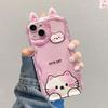 3D Cute Shy Cat Ears Case For Huawei Honor X5C X7D X9DX6B X8B X7B X9B X5B X6C X8C X6A X8A X5 X7A X9C 400 200 Pro 90 Lite Cover