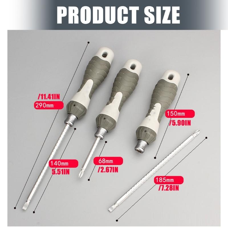 Ergonomic Handle Ratchet Screwdriver with Double Head and Anti Rusts Coating for Efficient Fastening In Compacts Space
