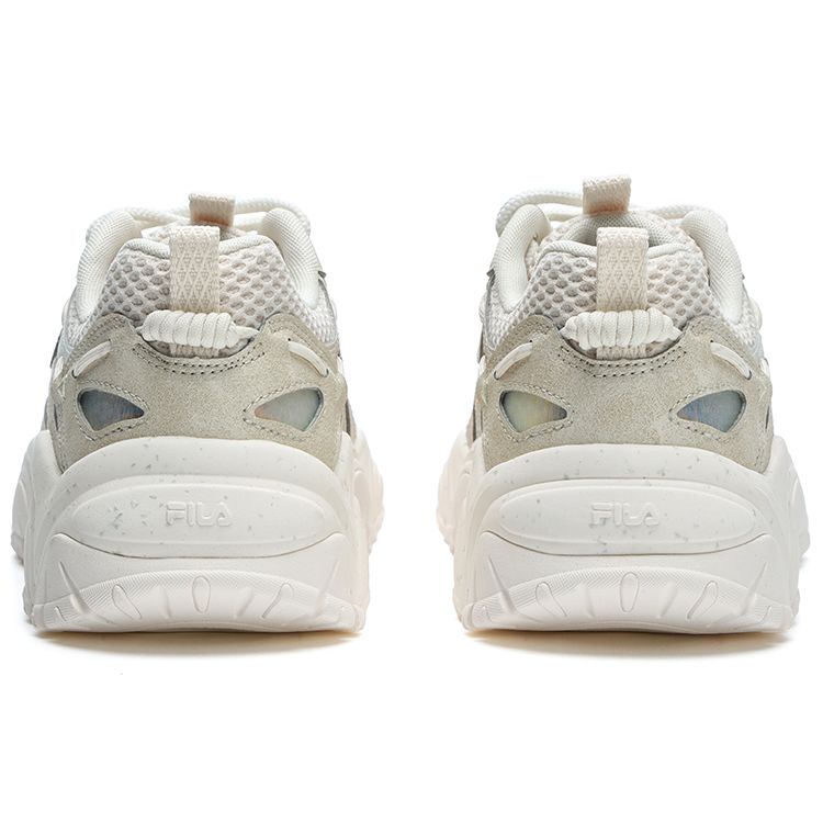 Fila Cat Paw 4th Generation Mesh Fabric Synthetic Leather Sports Non-Slip Low-Top Casual Shoes Women Sneaker Foam-White F12W322107FWG