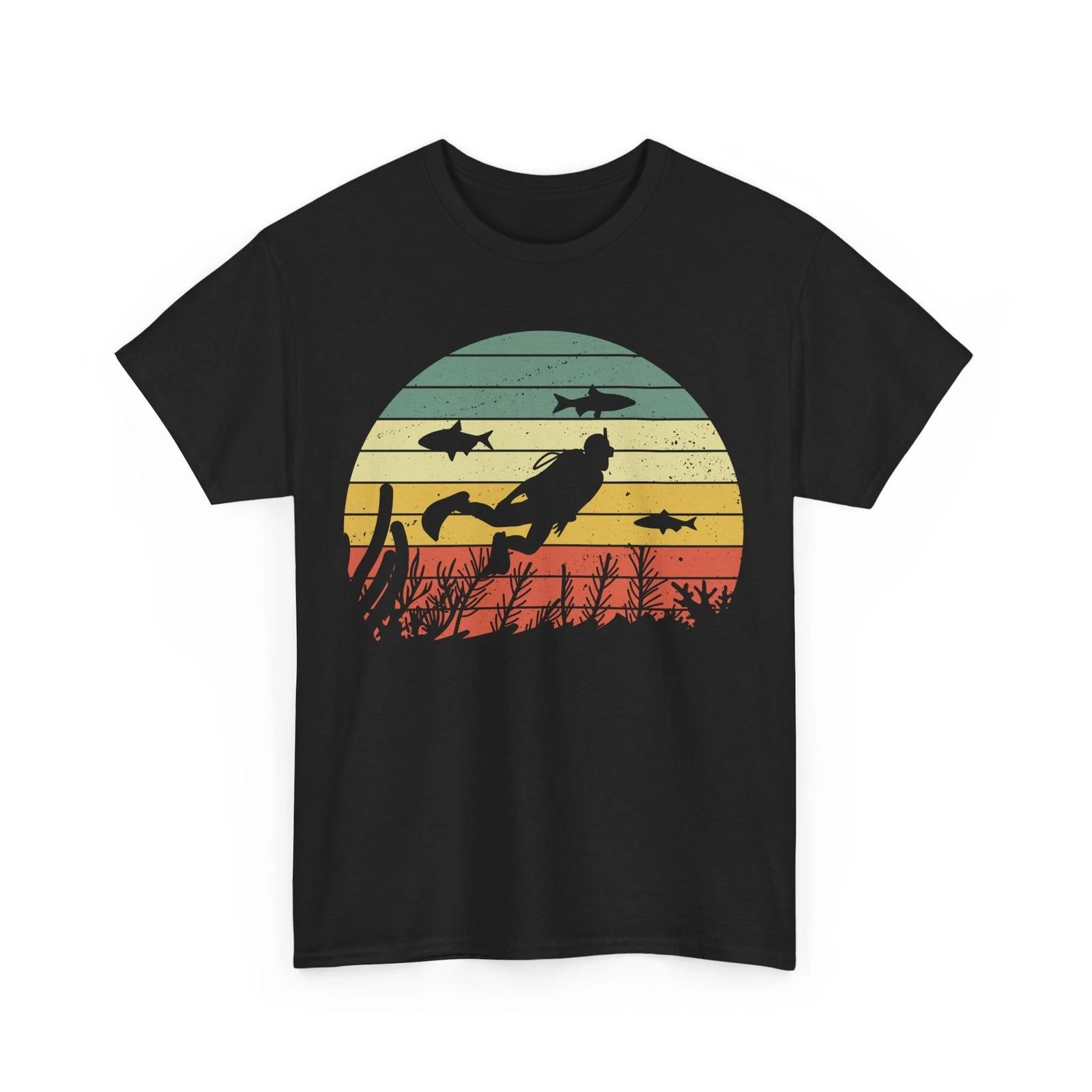 Scuba Diver Shirt, Dive Ocean Scuba Diving Lovers Women Men Vintage Shirt XL