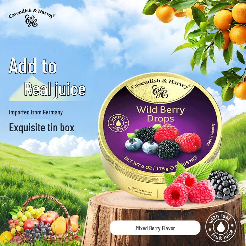 Cavendish & Harvey Assorted Berry Candy 175g