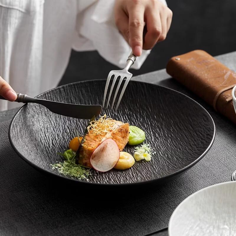 Rock Texture Ceramic Dinner Plate