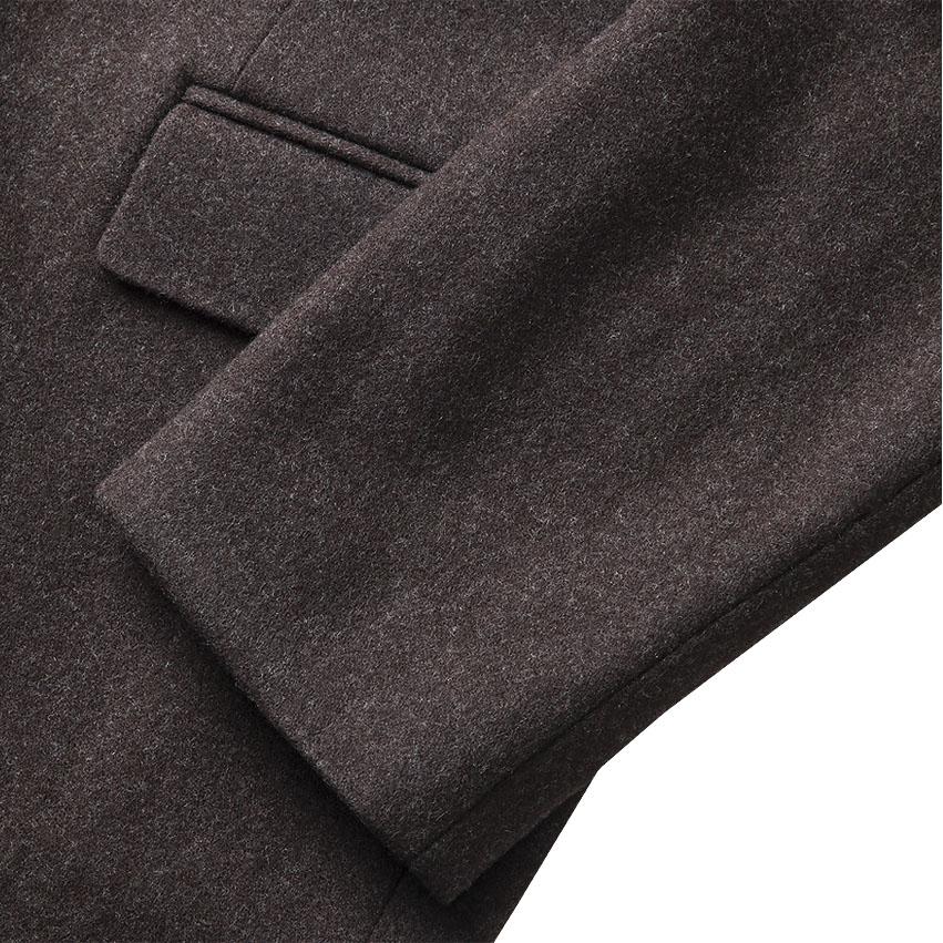 Sortie Wool Single Chester Coat (Brown)