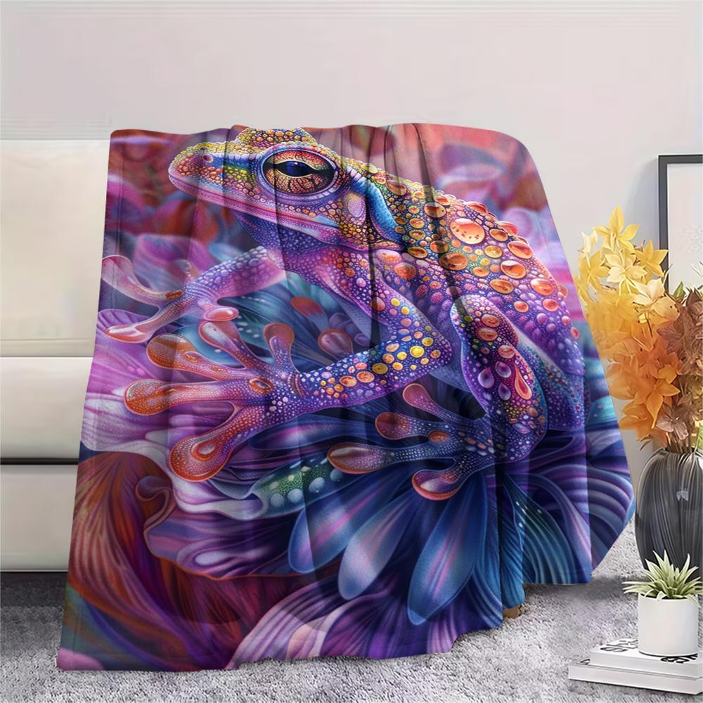1 Manta de Franela con Estampado de Dibujos Animados, Alta Calidad, Cómoda para Todas las Estaciones, Decoración del Hogar, Calidez y Confort, Perfecta para Regalo de Navidad o Cumpleaños