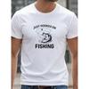 Tallas europeas Estampado de texto para entusiastas de la pesca | Top casual para hombre, Nueva llegada de primavera, Estilo streetwear, Tejido de elasticidad media