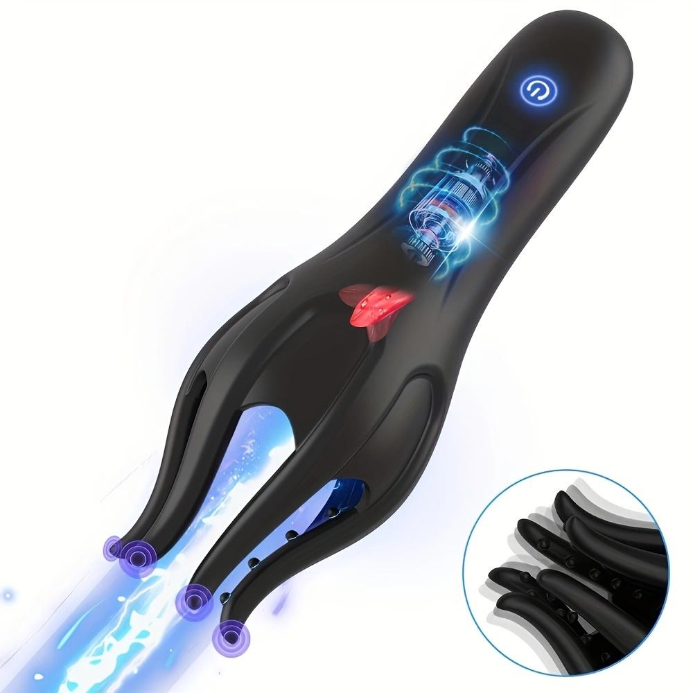 Glan Exerciser Tongue Licking Penis Massager Stimulator Male Masturbation Cup Delay Ejaculation Exerciser Adult Sex Toys for Men
