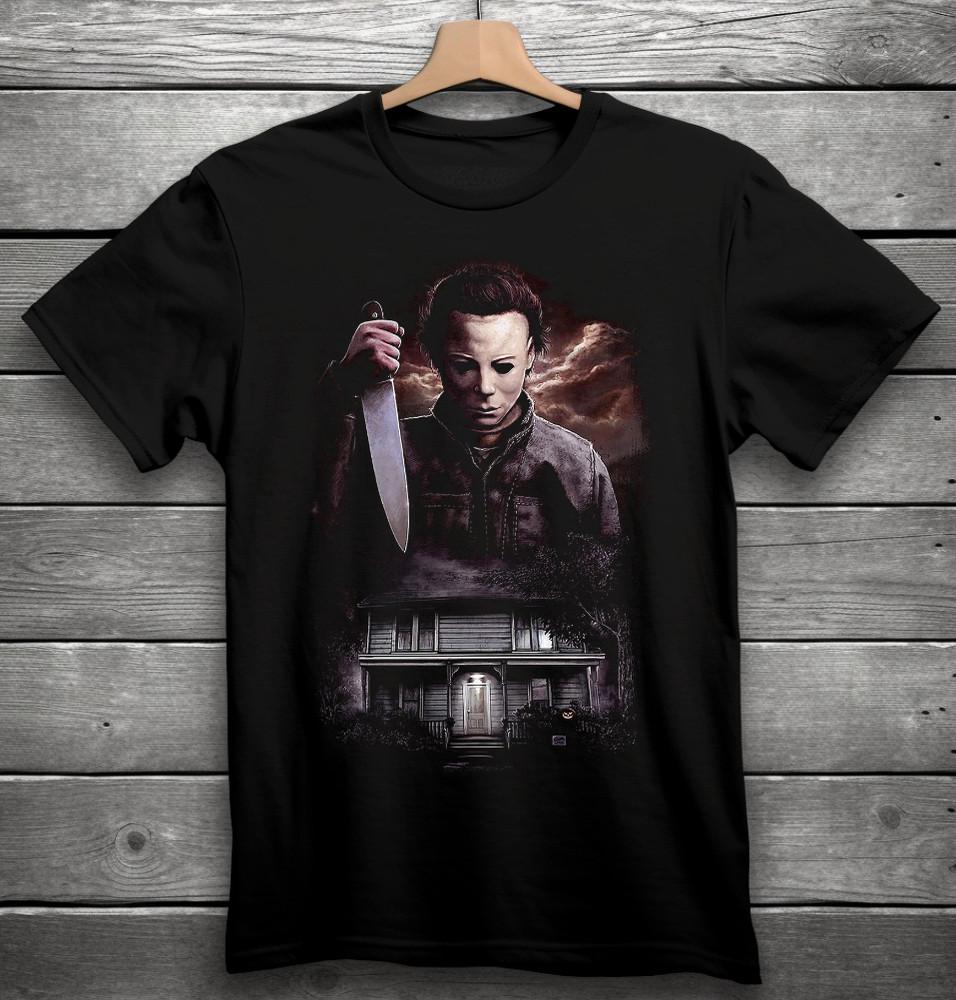 Michael Myers Halloween Horror Movie T-Shirt Black S-3XL Unisex T-Shirt M