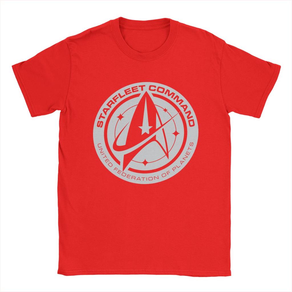 Tricou Stars Treks Discovery Federația Unită pentru Bărbați Tricouri din Bumbac Tricou cu Guler Rotund Mânecă Scurtă Îmbrăcăminte Grafică