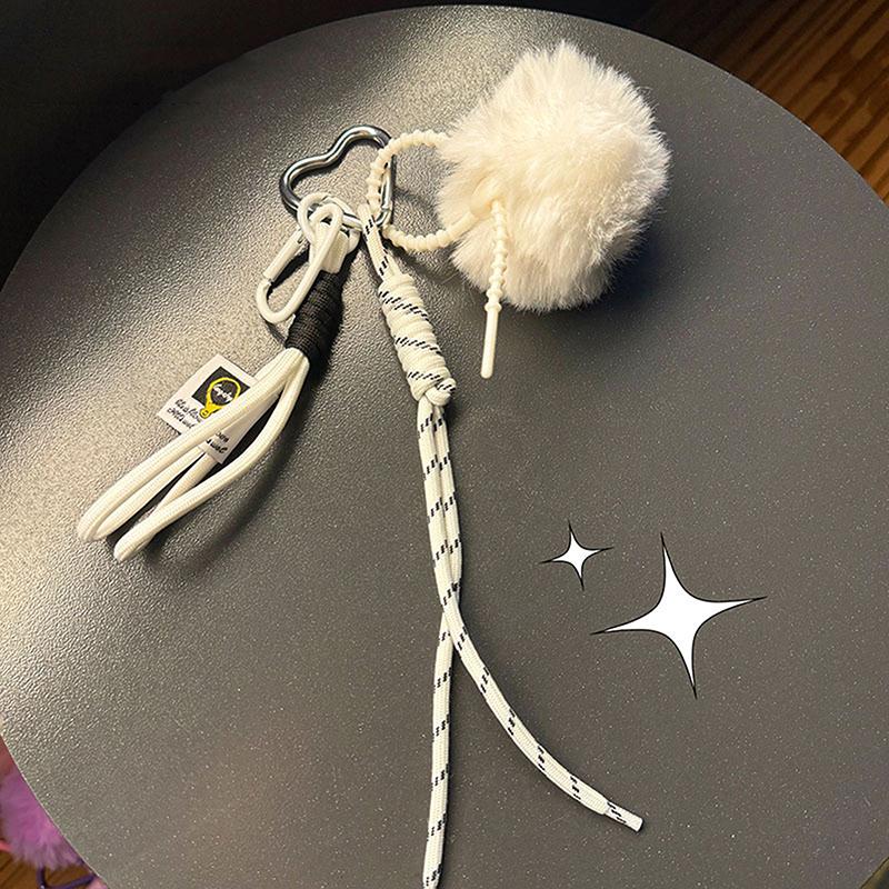 

Брелоки-шары для женщин Y2K подвеска для сумки парные брелоки для ключей от машины ювелирное украшение подарок аксессуары для украшения белый