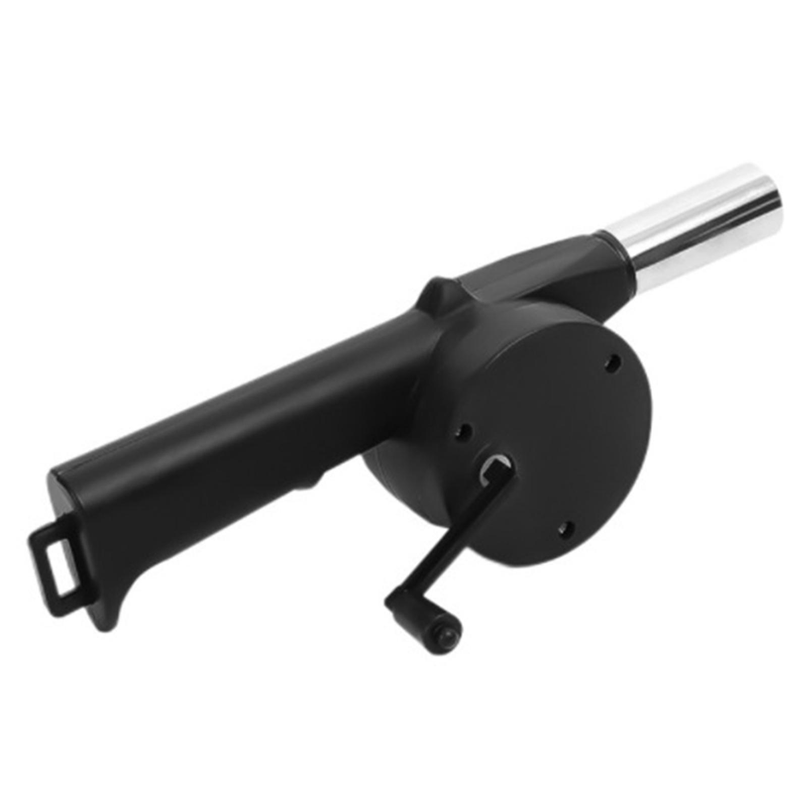 BBQ Fan Air Blower Fast Fire Starter Portable Manual Hand Crank for Outdoor Picnic Camping Cooking Barbecue Charcoal Grills Stov