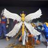22cm/8.6in Anime Digimon Adventure Figure Entirely Body Holy Angemon Action Figures Statue Collection Model Toy Ornament Gifts