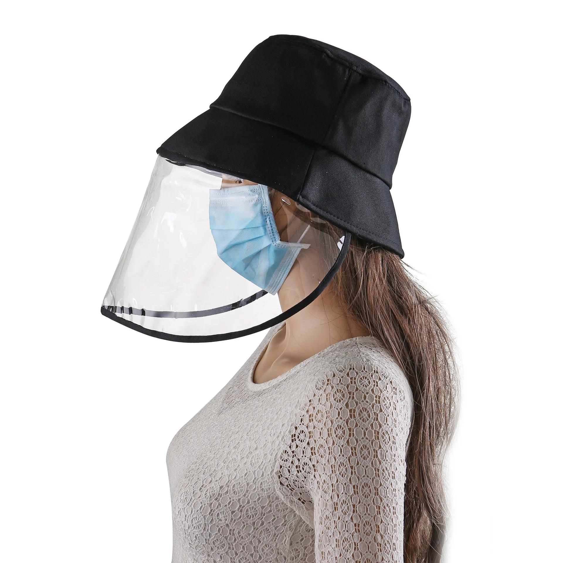 

Protective Equipment Fisherman Hat with Mask Baseball Cap Dust-proof Face Anti-fog Cap Outdoor Protective Cap A-bucket hat