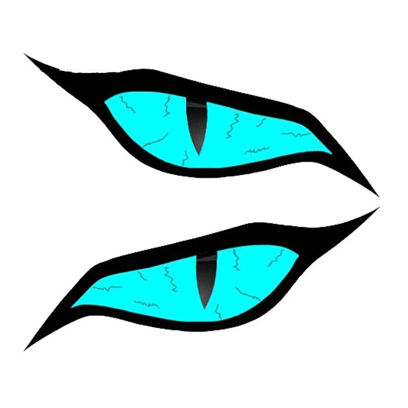Car Stickers for Evil Yellow Eyes RV Motorcycle Occlusion Scratch Waterproof Windshield VAN Anime Decal STICKER Products