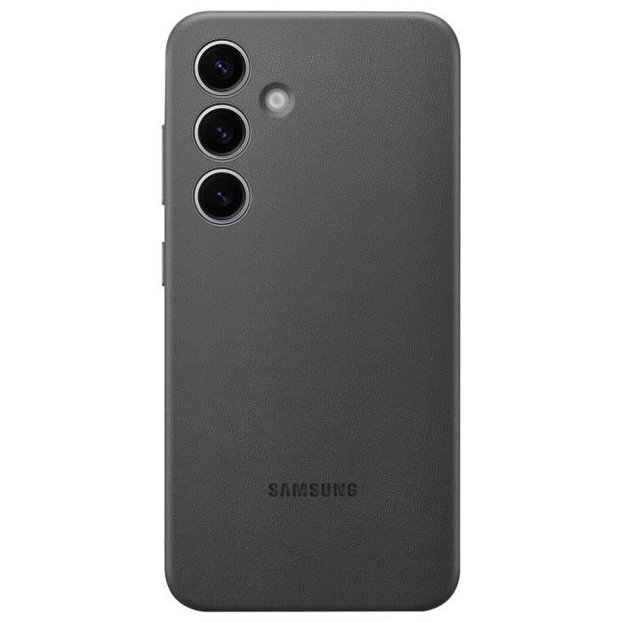 Coque pour Samsung Galaxy S25 Cuir d'Origine Kindsuit Samsung Gris