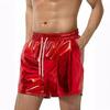 Pantalones cortos casuales de playa de charol para hombre 2024