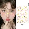 Butterfly Crystal Diamond Sticker Self Adhesive DIY Facial Temporary Tattoos Stickers for Stage Daily Makeup Decorate Supplies