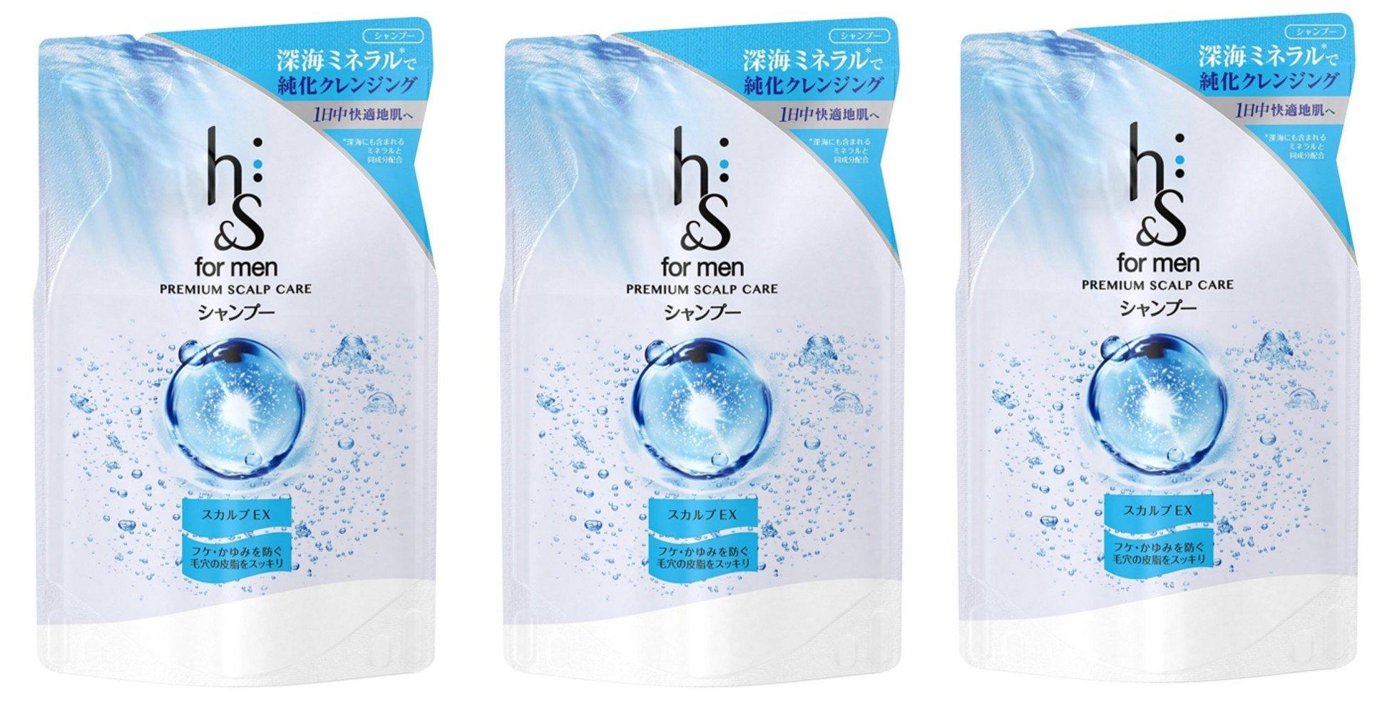 

of 3 for men shampoo scalp EX refill 300ml x 3 bags [Set bags] h&s
