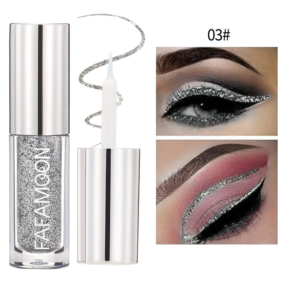Slanke Glanzende Ooglijners Oogschaduw Vloeibare Potlood Parelmoer Zijderups Stick Waterdicht Diamant Glitters Pailletten Ooglijner Make-up