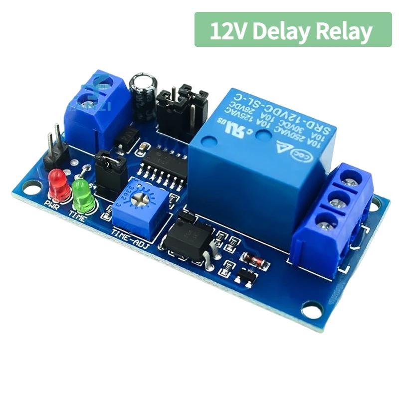 

High Quality 12V Time Relay Module Turn On / Delay Turn Off Switch Module Control Switch Adjustable Potentiometer LED Indicator 1PCS