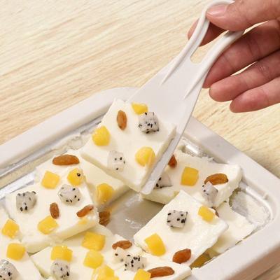Haushalts-Rolled-Ice-Cream-Maker Kleiner Kinder-Hausgemachter Joghurtpudding Edelstahl Gebratene Eisplatte Eis-Wok-Maschine