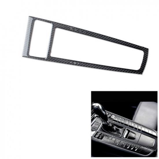 For Porsche Macan 2014- Carbon Fiber Interior Gear Shift Frame Cover Trim