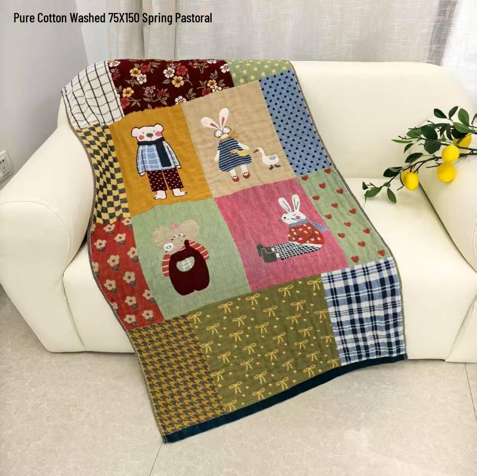 New Soft Ethnic Style Sun God Cotton Bath Towel - Skin-friendly & Absorbent
