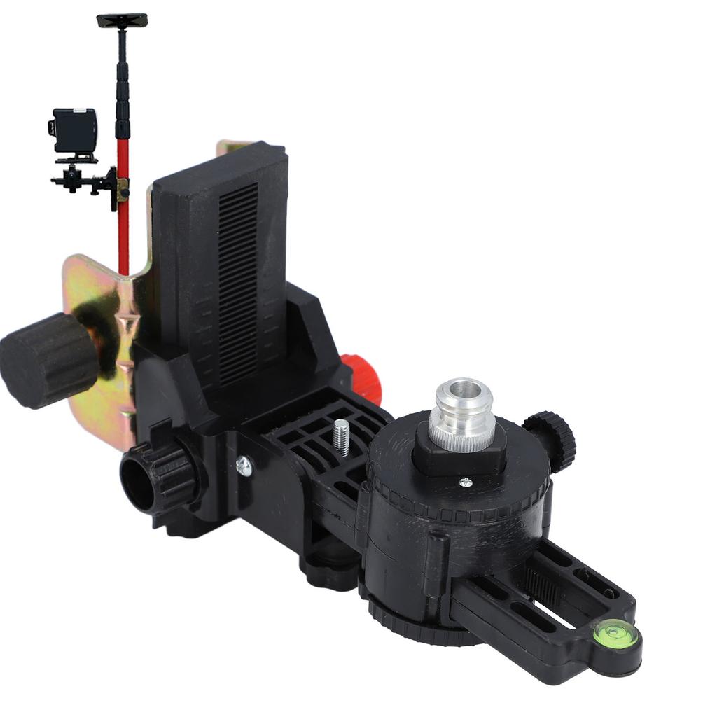 Telescoping Pole Leveling Base Adjustable Wide Application Multifunctional Fine Tuning Bracket Level Tool Adapter for Bridges