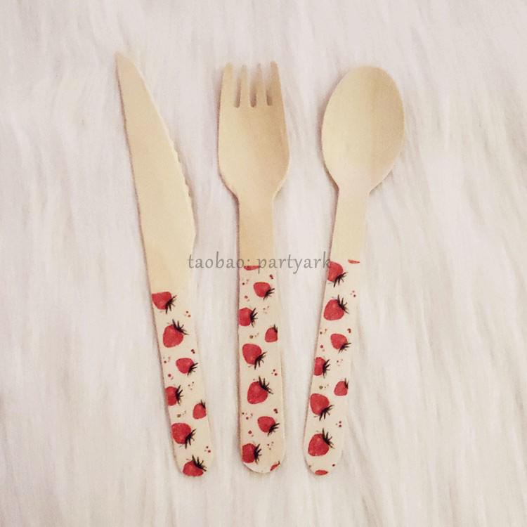 Fruit-Themed Disposable Picnic Set: Lemongrass, Strawberry, Watermelon, Pineapple Plates, Gold Foil Lace Party Plates, Cups & Napkins.