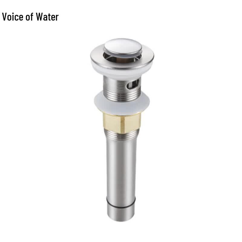 304 Stainless Steel Pop-Up Basin Drainer with Overflow Kit