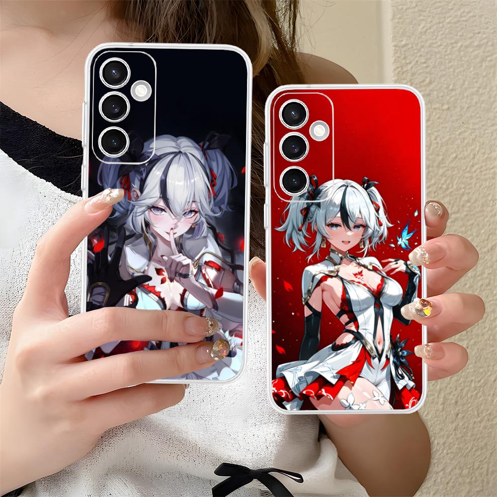 Wuthering Waves Camellya Phone Case for Samsung Galaxy S25 S24 S23 S22 S21Plus FE Ultra Clear Colorful Cover Cellphones Pretty